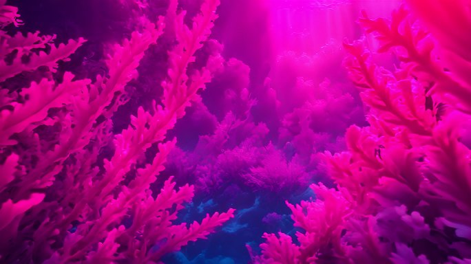 海底中的海带海藻