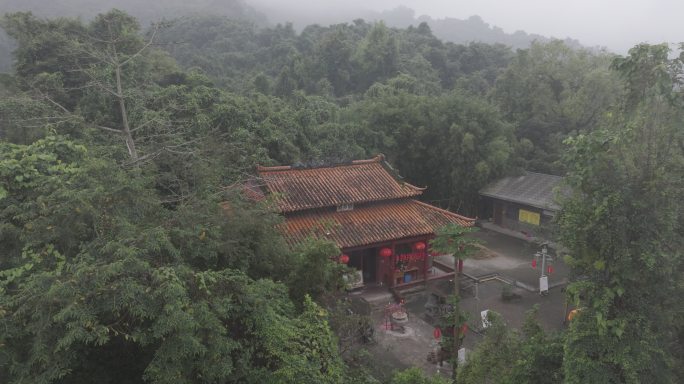 4K-Log-航拍热带雨林，海南百花岭