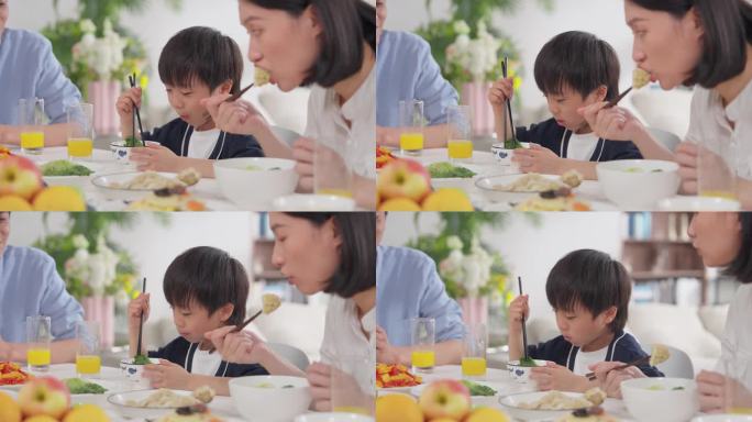 小孩吃青菜