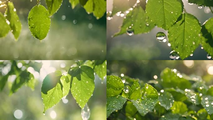 阳光 雨露 雨后大自然