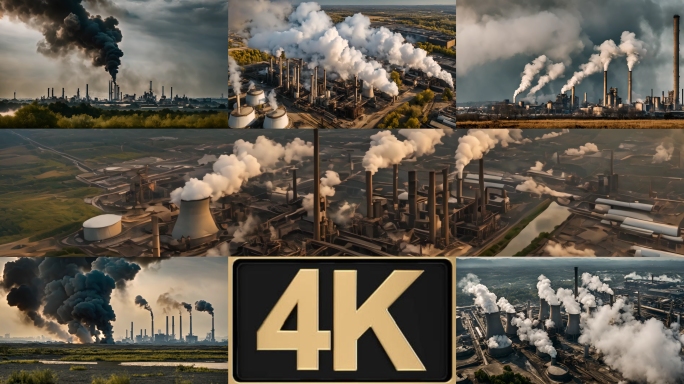 空气污染环境污染工业污染4K