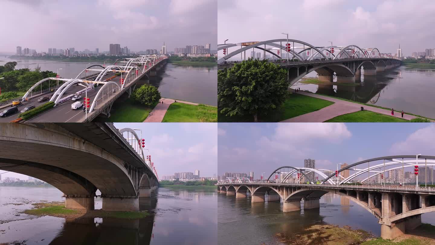 乐山地标岷江二桥