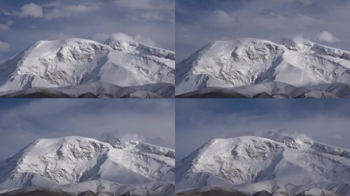 慕士塔格峰雪山延时摄影