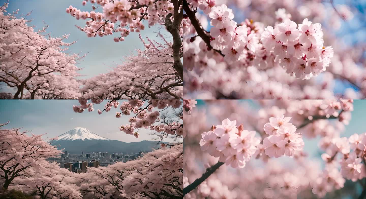 01樱花 富士山