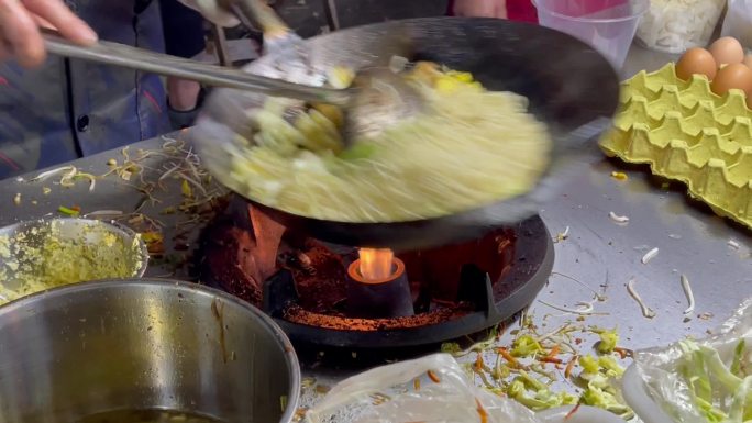 夜市摊炒饭炒面1