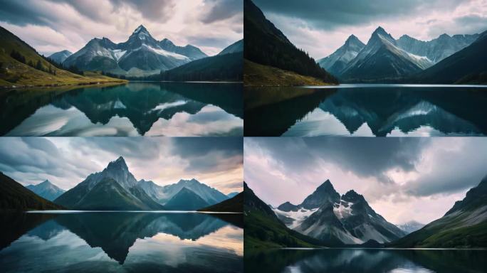 （合集）高山湖泊山水山峰山脉意境风景动画