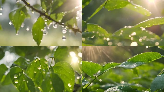 雨后的大自然 阳光 谷雨