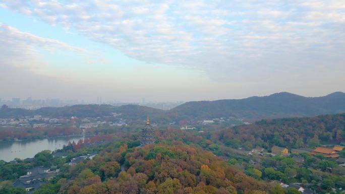 杭州西湖景区美景航拍