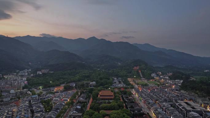 南岳大庙日落