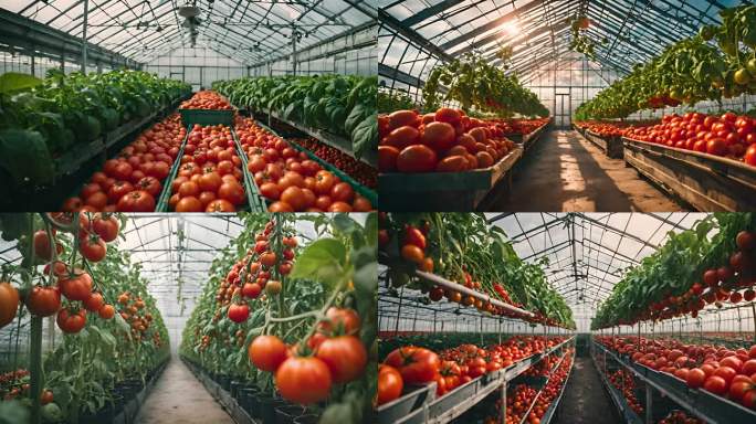 大棚 番茄 西红柿 有机蔬菜