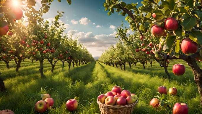 苹果园 苹果 丰收