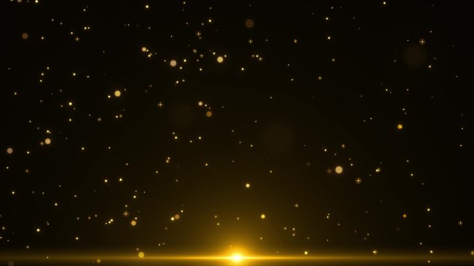金色唯美粒子光斑AE模板