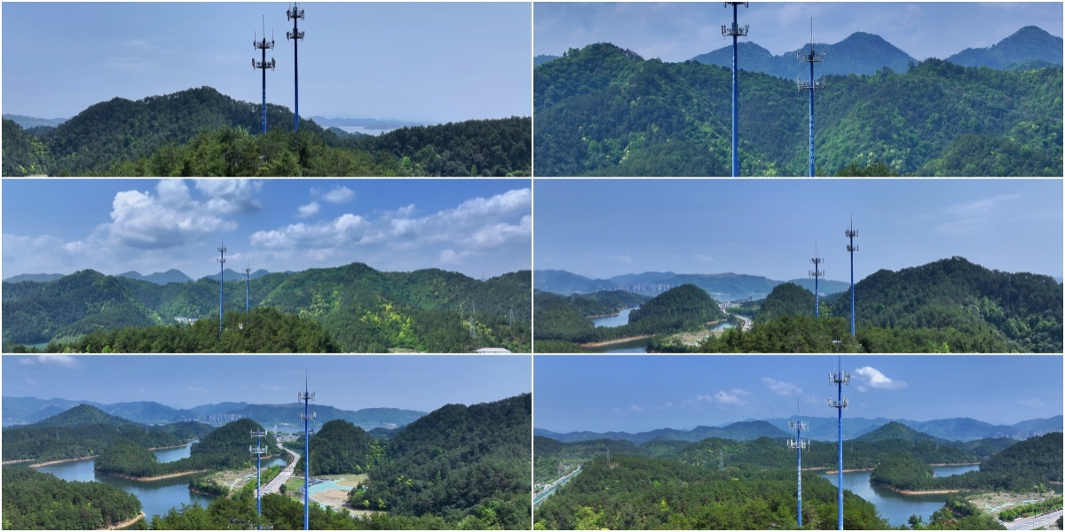 山区5G信号塔中国移动通信 网络基站