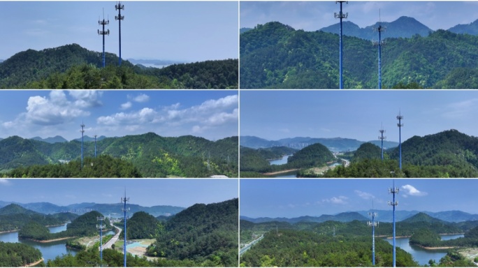 山区5G信号塔中国移动通信 网络基站