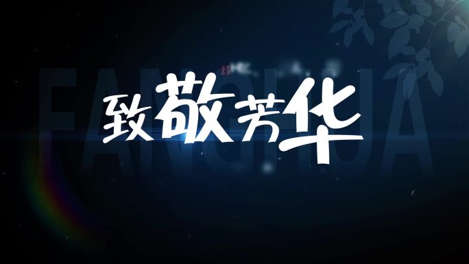 光影文字标题片头