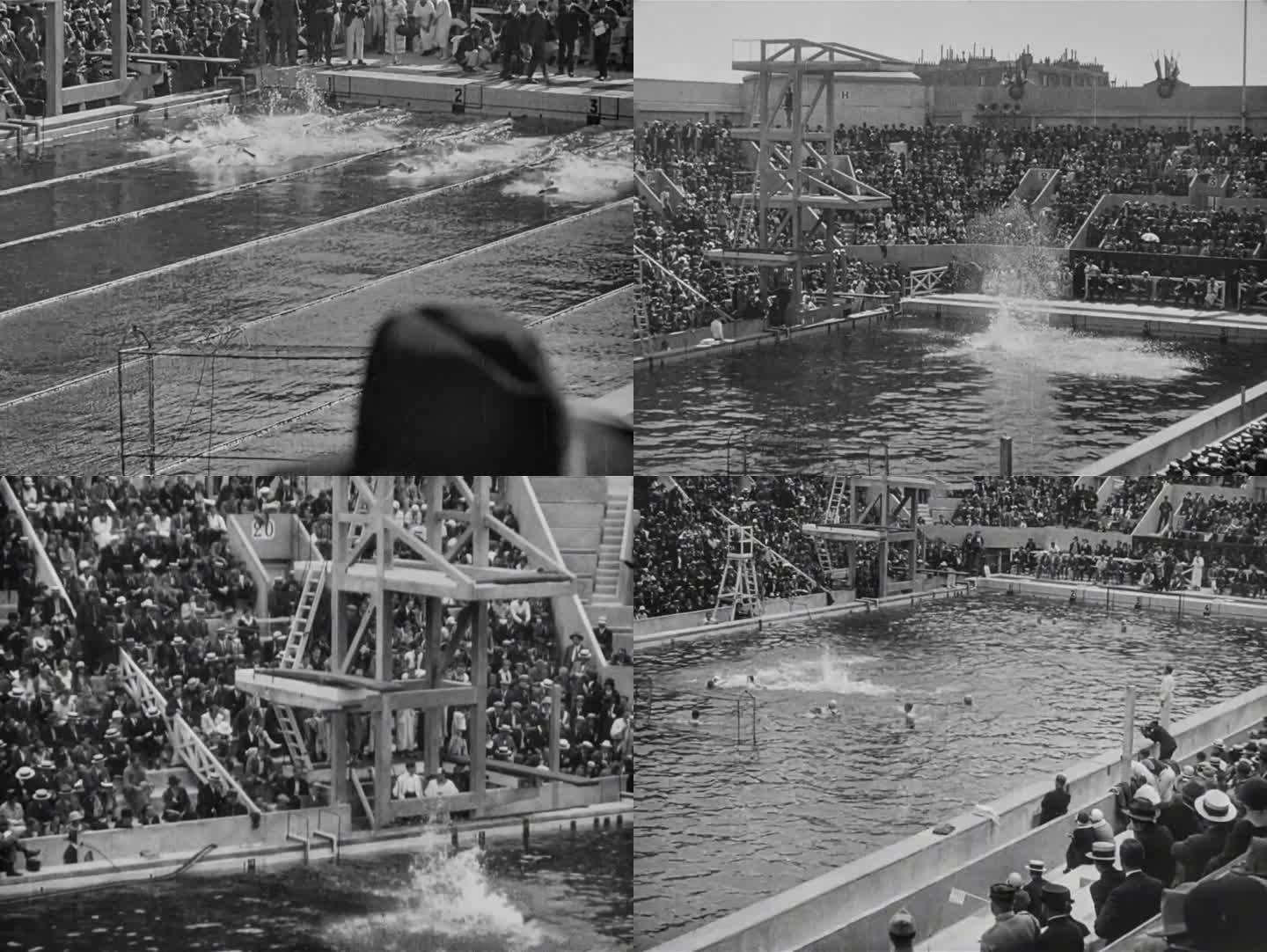 1924年 巴黎奥运会 游泳 跳水 水球