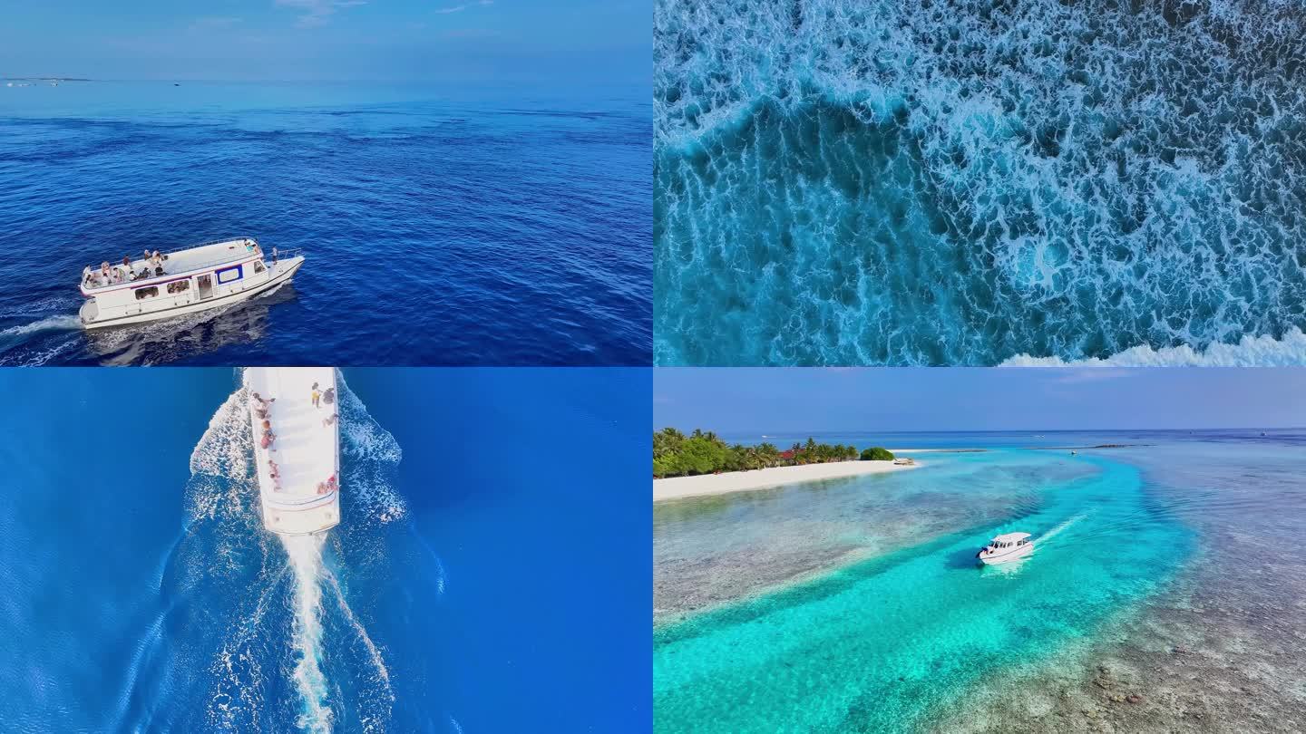 马尔代夫白金岛合集航拍