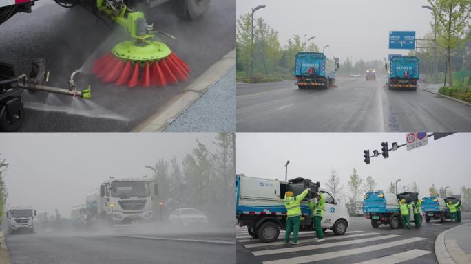 洒水车路面清洁垃圾回收