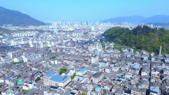 [4K]航拍素材.台州临海台州府城