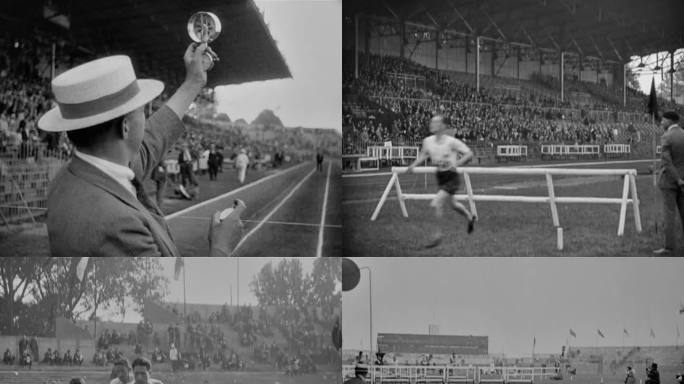1924奥运 跨栏 跳远 障碍跑 接力跑