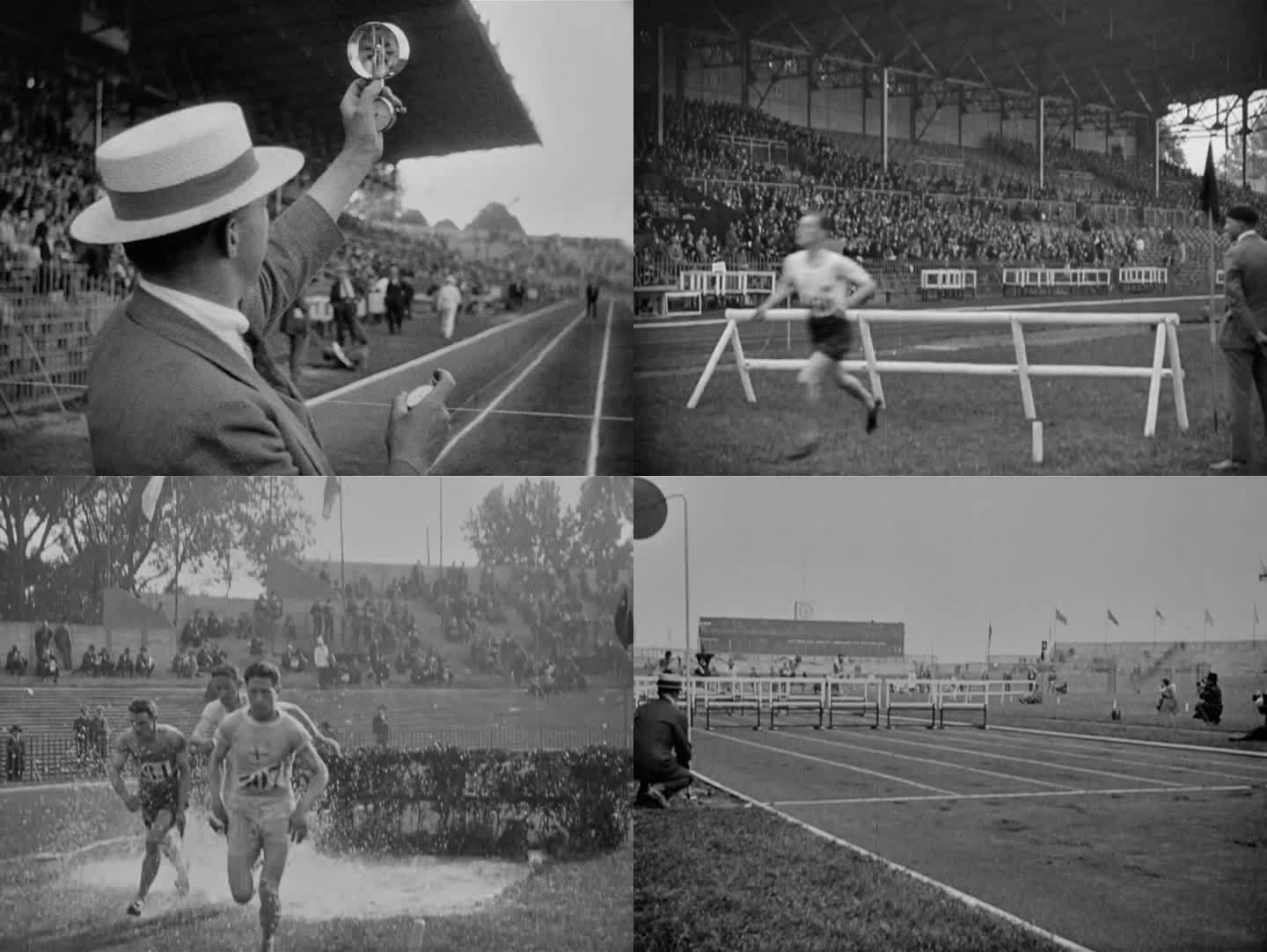 1924奥运 跨栏 跳远 障碍跑 接力跑