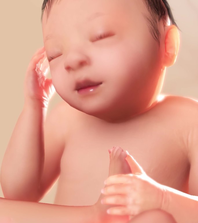 胚胎发育过程34周颅骨大脑眼睛器官发育