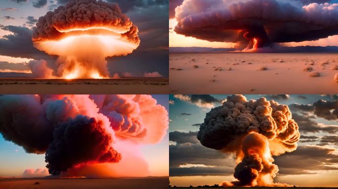 原子弹核弹爆炸蘑菇云