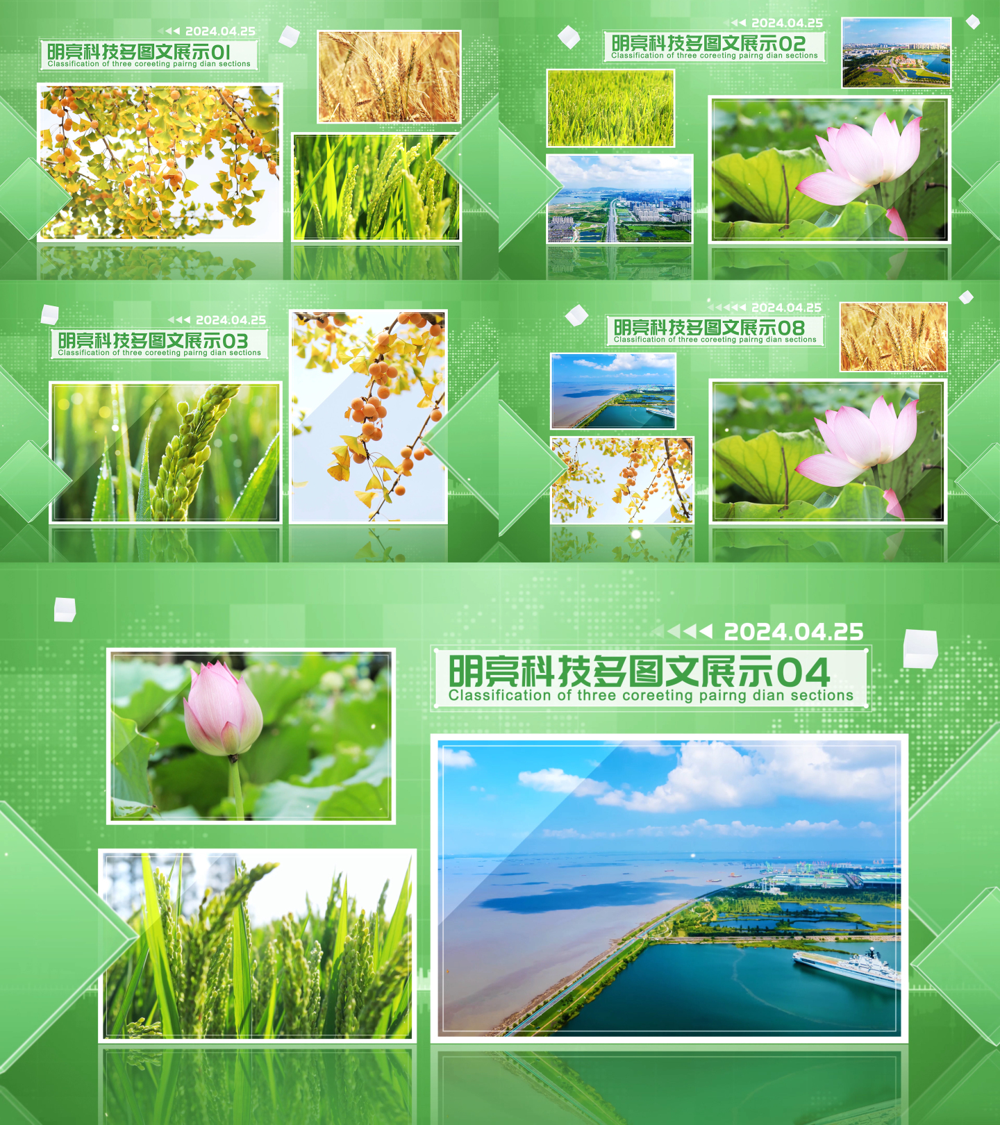 绿色农业科技多图片相册展示