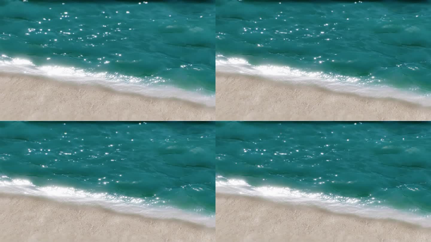 海浪升格海浪沙滩海面波光粼粼