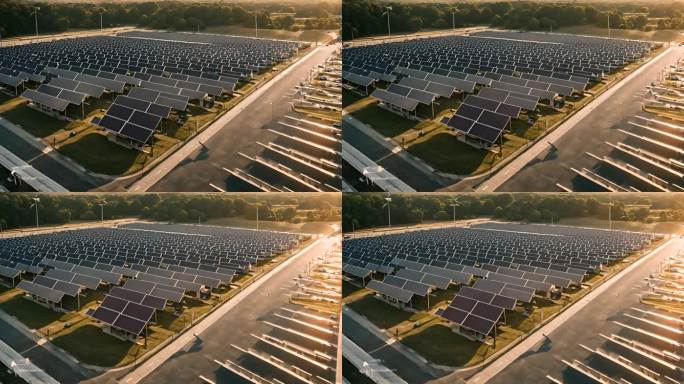 电动汽车在可持续能源太阳能电池充电站