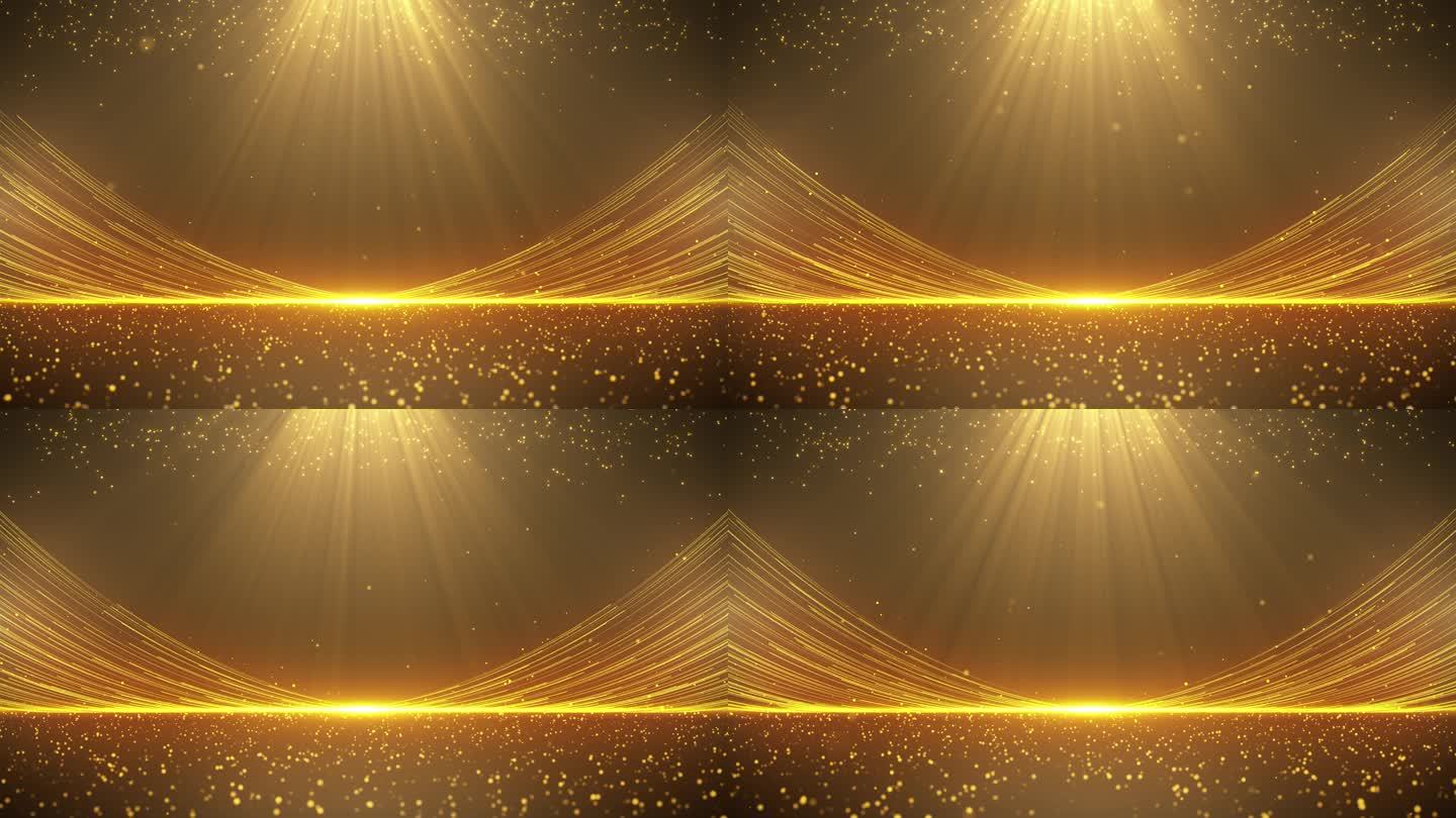 金色粒子背景循环