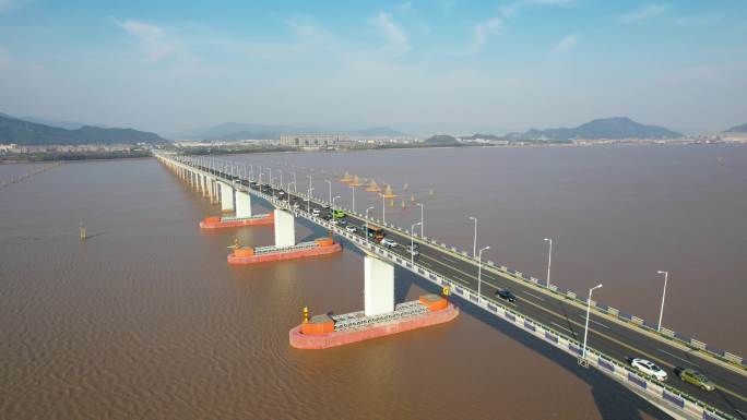 4K 椒江大桥航拍