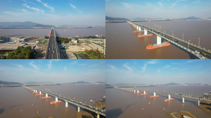 4K 椒江大桥航拍