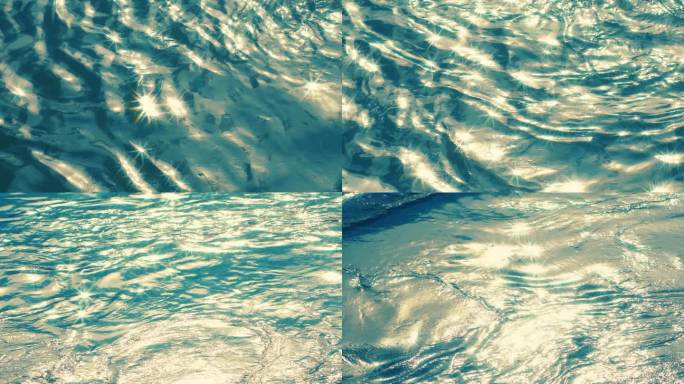 水面波光粼粼水流光斑视频素材