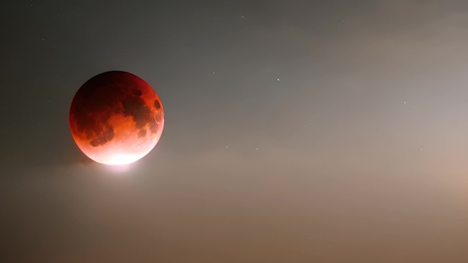 红月亮月食