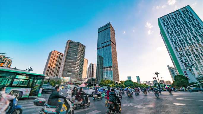 昆明欣都龙城 昆明街景 人流商场 延时