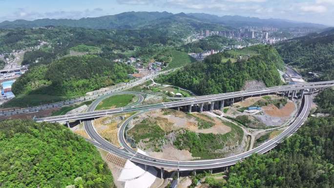 【正版原创实拍】湖北武陵山区高速公路航拍