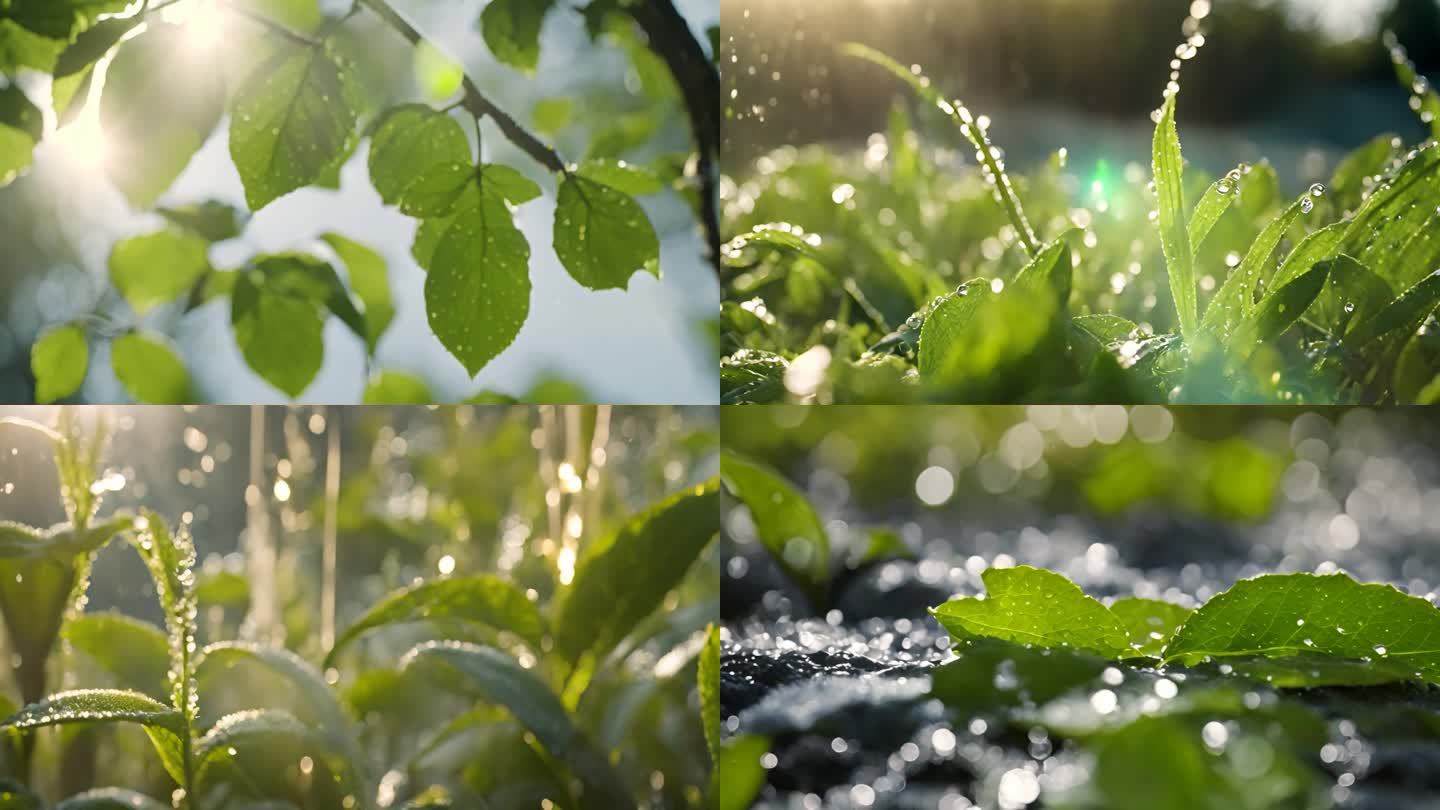 雨露水滴植物
