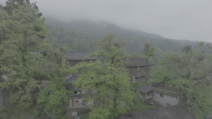 苗寨 木房子 美丽村落