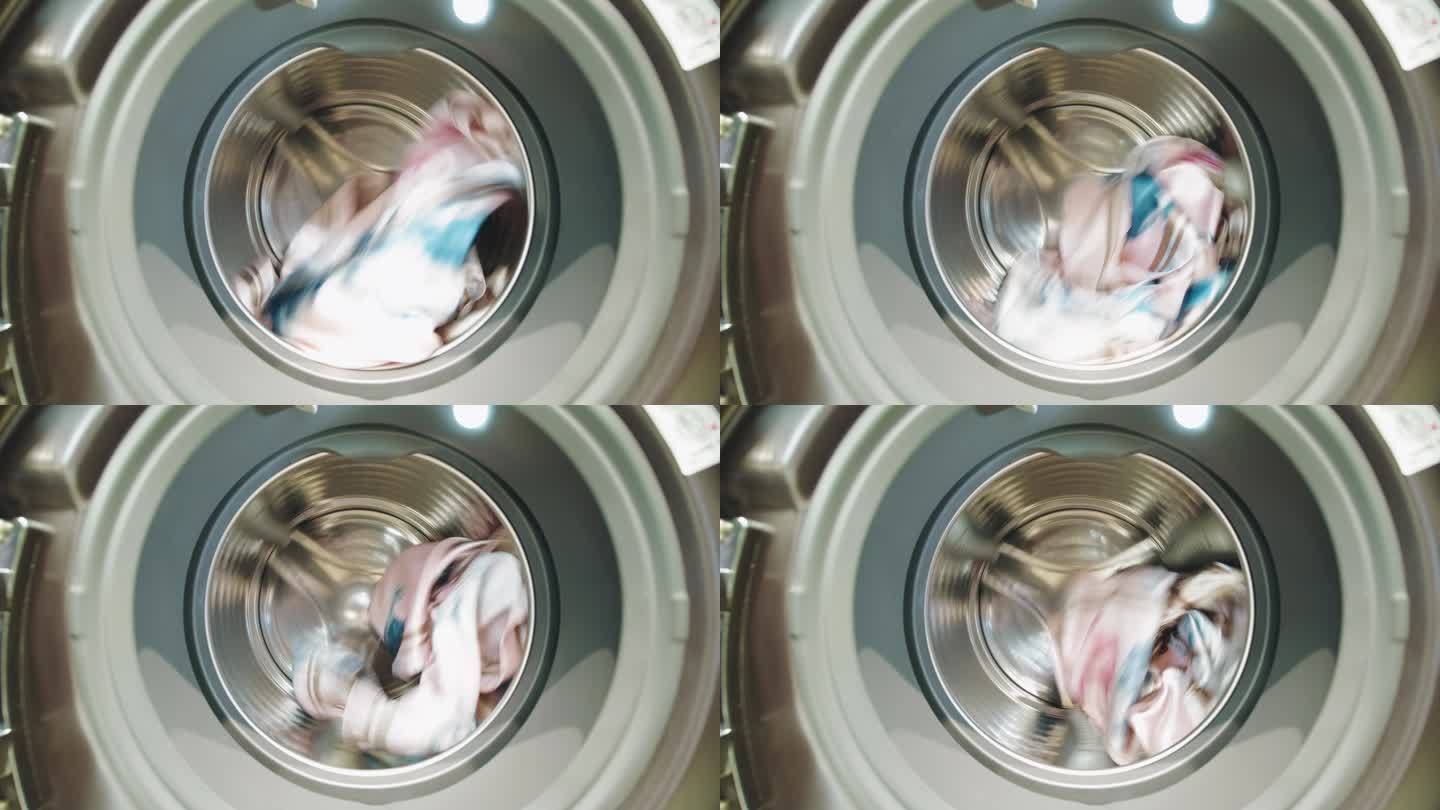 洗衣机 滚筒 圆 旋转
