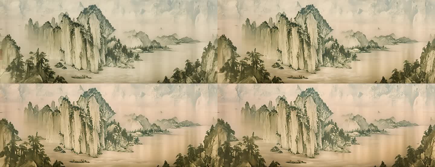 水墨赤壁：传统中国画风格的赤壁山水动画