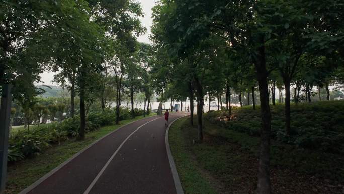 4k南宁滨江公园跑步与骑行