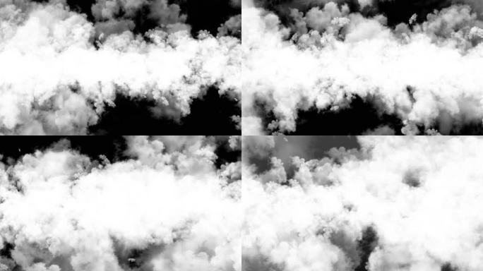 穿越云层，云层素材，带通道云层素材，云海