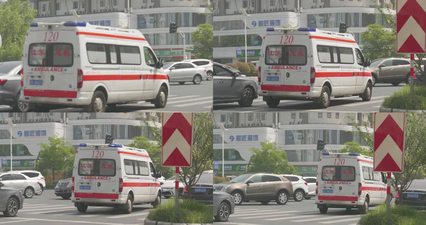 白天南京急救车，南京急救中心，南京救护车