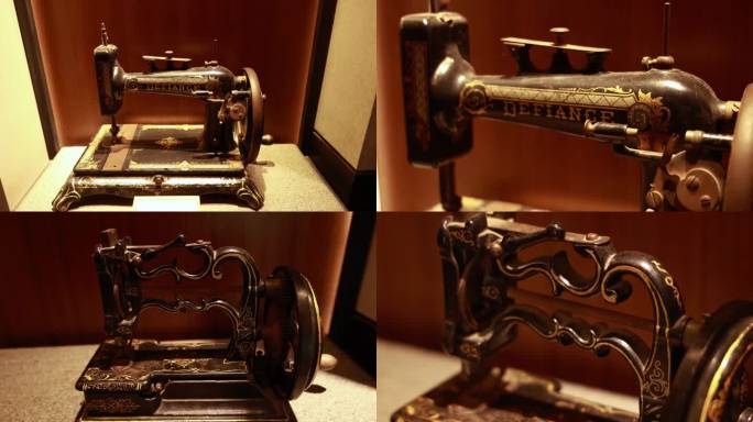 缝纫机 博物馆里的手摇缝纫机