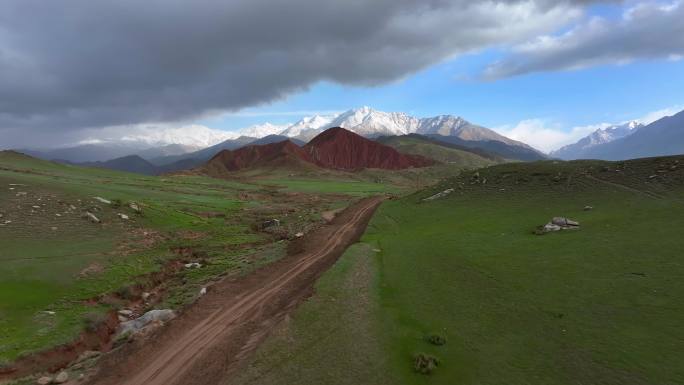 航拍新疆沙漠戈壁滩草原雪山峡谷合集2