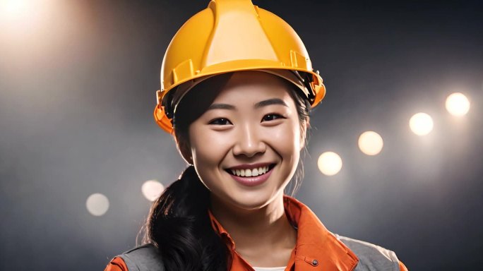 工人 矿工 建筑工人 微笑 笑脸
