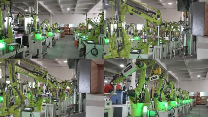 工厂机械臂智能化生产流水线制造业