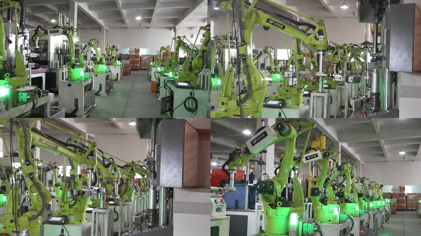 工厂机械臂智能化生产流水线制造业