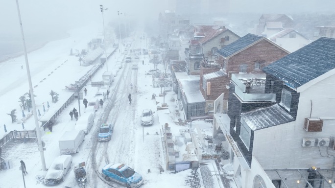 山东威海暴雪实拍 宣传片 4K